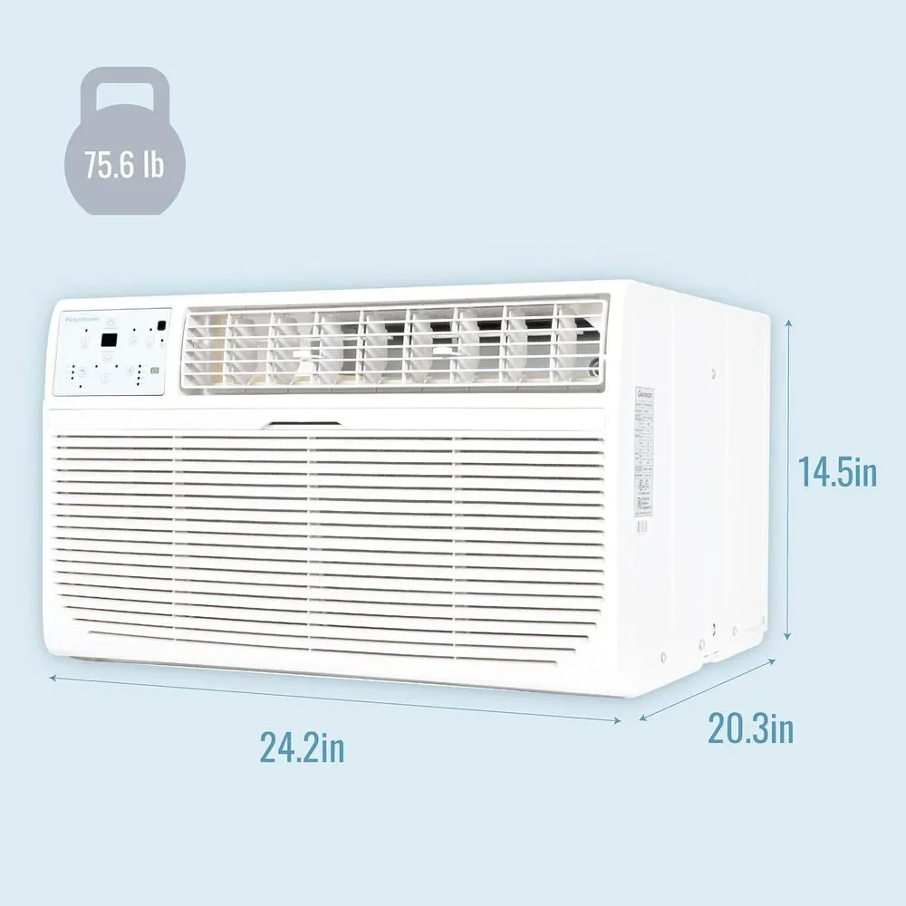 Keystone 12,000 BTU 115V Through-The-Wall AC Remote Dehumidifier Sleep Mode 24H